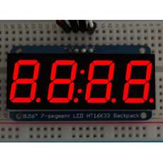 Adafruit display rojo de 7 segmentos 4 dígitos con interfaz I2C