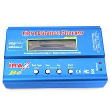 Cargador balanceador de baterías iMAX de 80W B6 2.5 "LCD RC Lipo - Azul