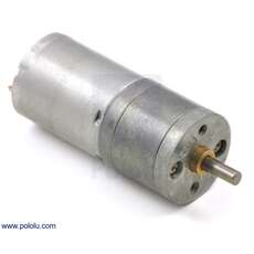 Motorreductor metalico 12V 100 RPM 99:1 25Dx54L mm 48 CPR Encoder
