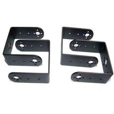 Vista frontal parte de kit de soporte y brackets para servomotor