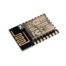 Vista diagonal, Módulo WiFi Serial WSP8266 ESP8266 p/PCB