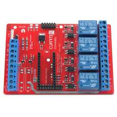 RHPH0202 Vista frontal. Tarjeta de potencia para Arduino Pro Micro sin SSR v2.0