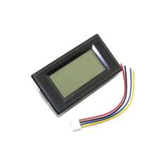 Vista frontal, Ohmímetro SAMKN con LCD
