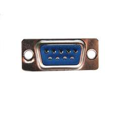 Vista frontal y reverso, conector DB9 Hembra