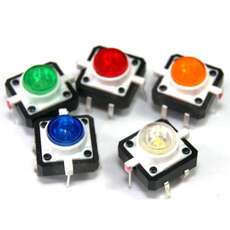 Interruptor iluminado NA LED Azul