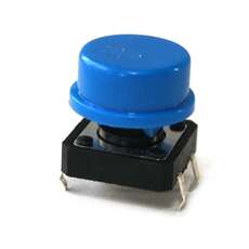 Boton con tapa azul
