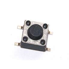 Vista frontal, Push button SMD 2 terminales