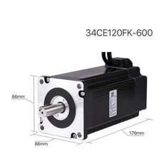 34CE120FK-600 Nema 34 6.0A 12-N*m de lazo cerrado incluye controlador