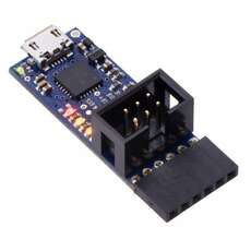 Vista frontal, Programador AVR Pololu