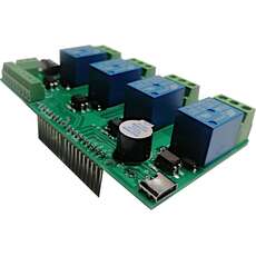 Shield de relevadores para Arduino 4 canales 10A/(125-250)VAC V1