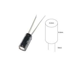 Capacitor electrolítico radial 3.3uF-50V