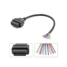Conectores Obd2 Abierto hembra de 16 pines a cable