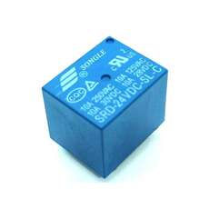 Relevador 24V 1 polo 2 tiros SRD-24VDC-SL-C