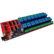 Tarjeta de relevadores controlada por I2C 16CH-5V