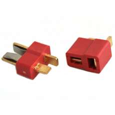 Conector T macho y hembra para baterias lipo
