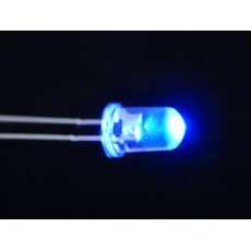 LED ultrabrillante transparente 5mm azul