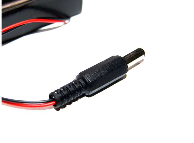 Caja portapilas sin tapa y terminal jack 6xAA