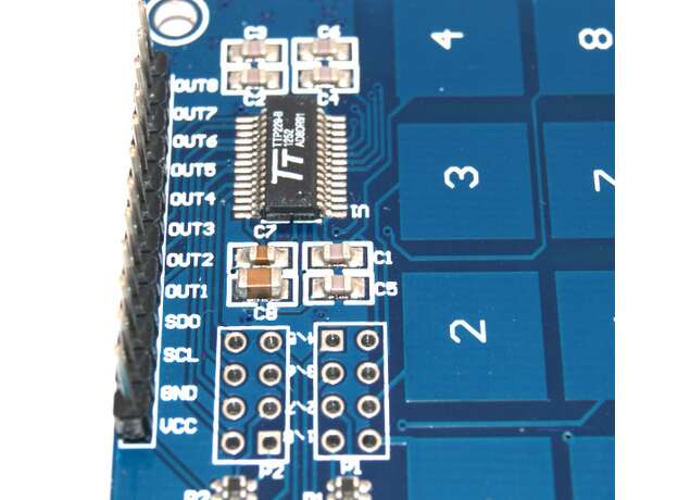Teclado matricial touch pad TTP229 16 canales