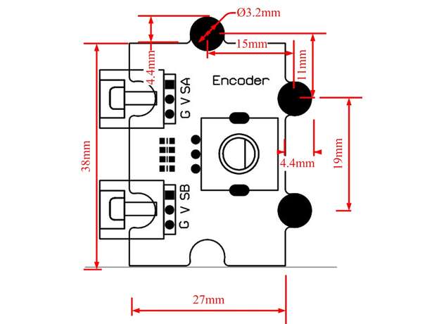 Octopus encoder rotativo