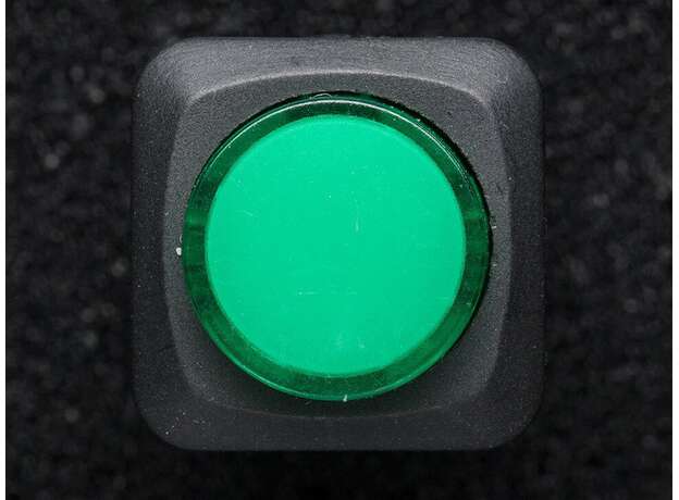 Pushbutton con LED verde 16mm
