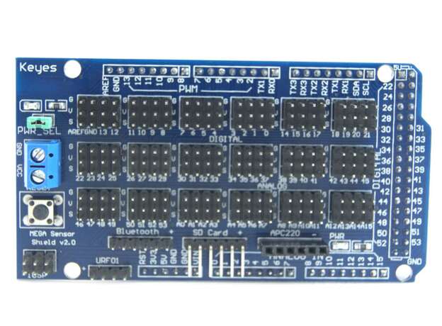 Sensor Shield V2.0 para Arduino Mega