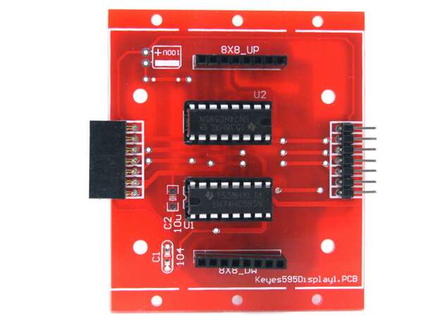 Módulo controlador de matriz 8x8 74HC595 SPI