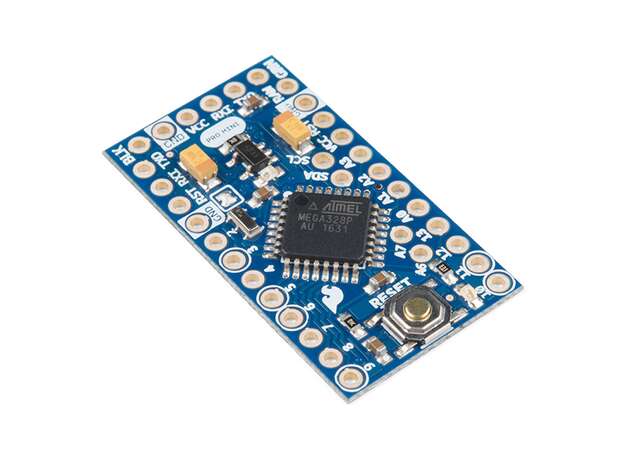 Vista diagonal, Arduino Pro Mini 328 3.3V-8Mhz