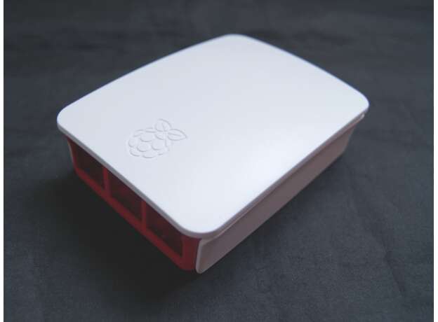 Vista lateral, Case para Raspberry Pi 3 Modelo B