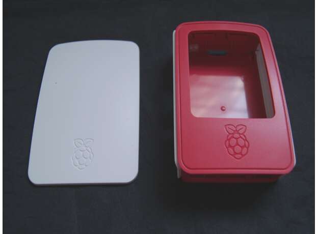 Vista frontal, Case para Raspberry Pi 3 Modelo B