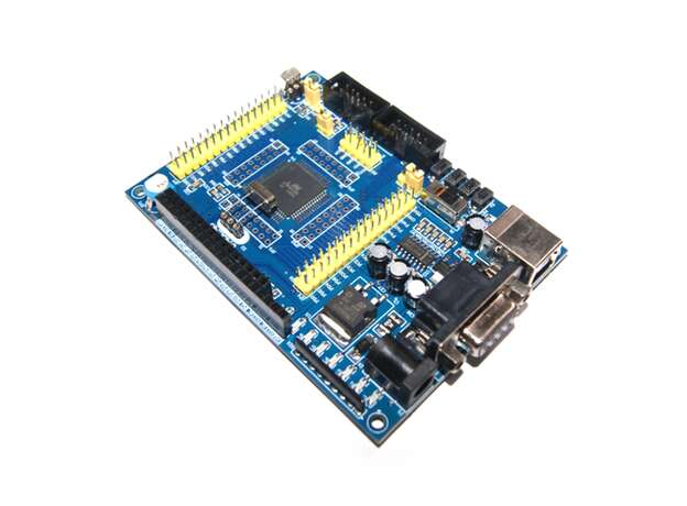 Vista diagonal, Tarjeta de desarrollo ATmega128