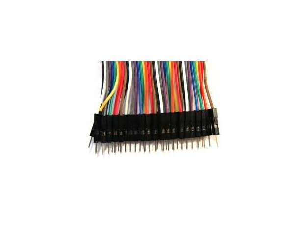 Cables dupont macho -macho 40 unidades 30 cm