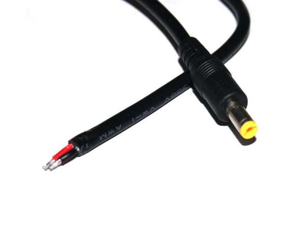 Jack invertido cable 2.1 mm para fuente