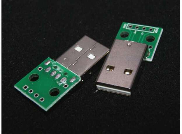 Convertidor USB macho a DIP