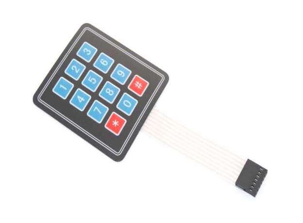 Teclado matricial 3x4