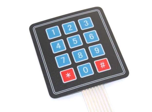 Teclado matricial 3x4