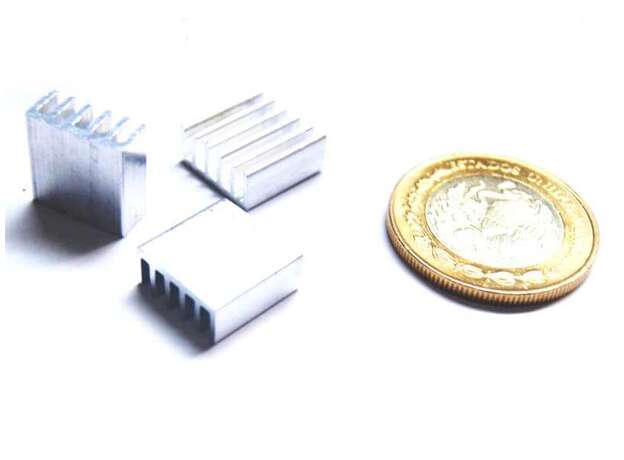 Disipador de calor de aluminio 14x14mm