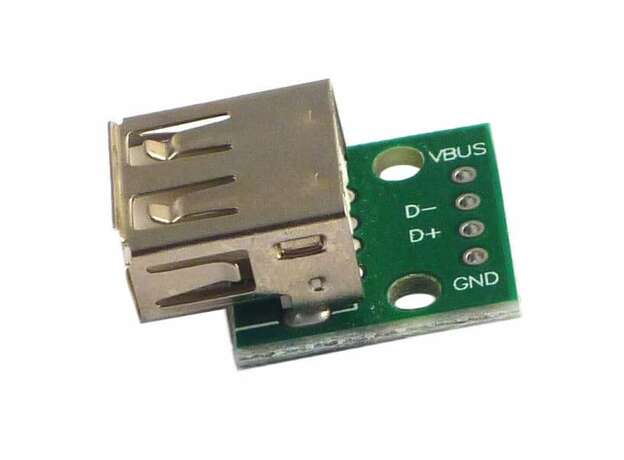 Convertidor USB macho a DIP