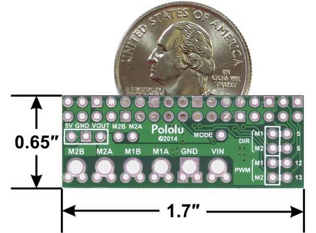 Controlador dual Pololu DRV8835 para Raspberry Pi