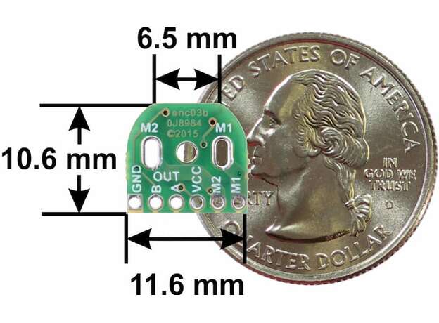 Encoder magnético para micro motorreductor 12 CPR 2.7-18V﻿