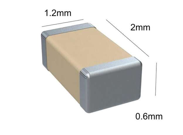 Capacitor 100nF 0.1uF 50V X7R 0805 10%