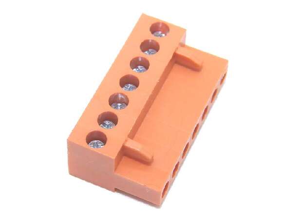 Conector plug tipo terminal tornillo 7 pines 3.96mm