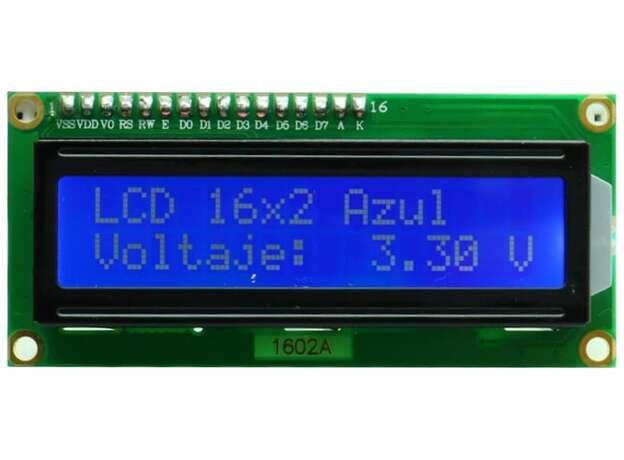 Lcd 16x2 azul