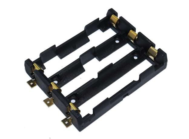 Porta baterias 18650 SMD 3 posiciones
