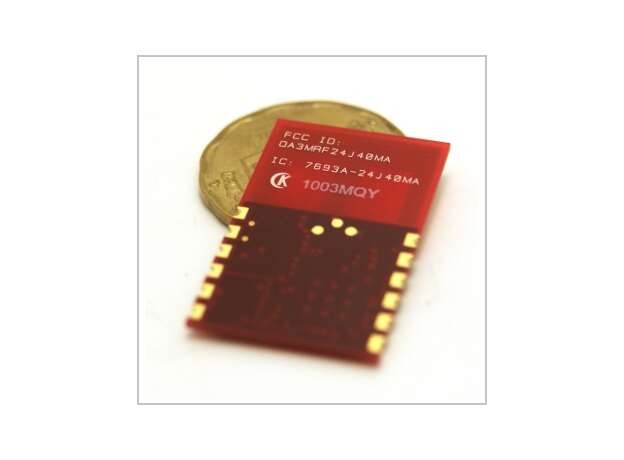Transceptor de rf MRF24J40 microchip