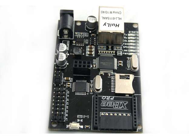 Ethernet Shield W5100 compatible con POE y expansión SD XBee IBOARD