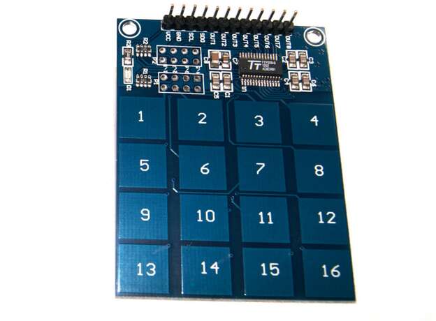 Teclado matricial touch pad TTP229 16 canales