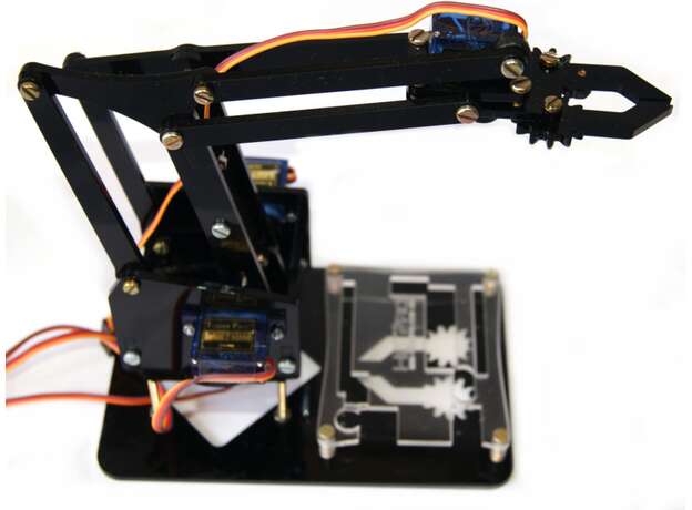 Brazo robotico MeArm HeTPro 3DOF Acrilico chico