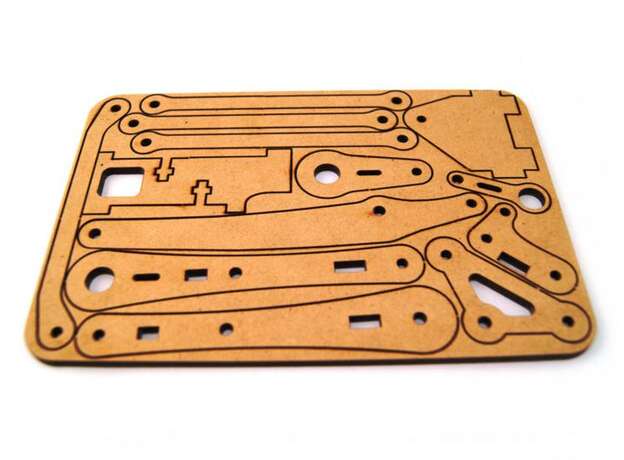 Brazo robótico MeArm HeTPro 3DOF MDF chico
