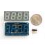 Adafruit display azul de 7 segmentos 4 dígitos con interfaz I2C