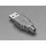 Vista frontal. Conector USB tipo A Adafruit 1387